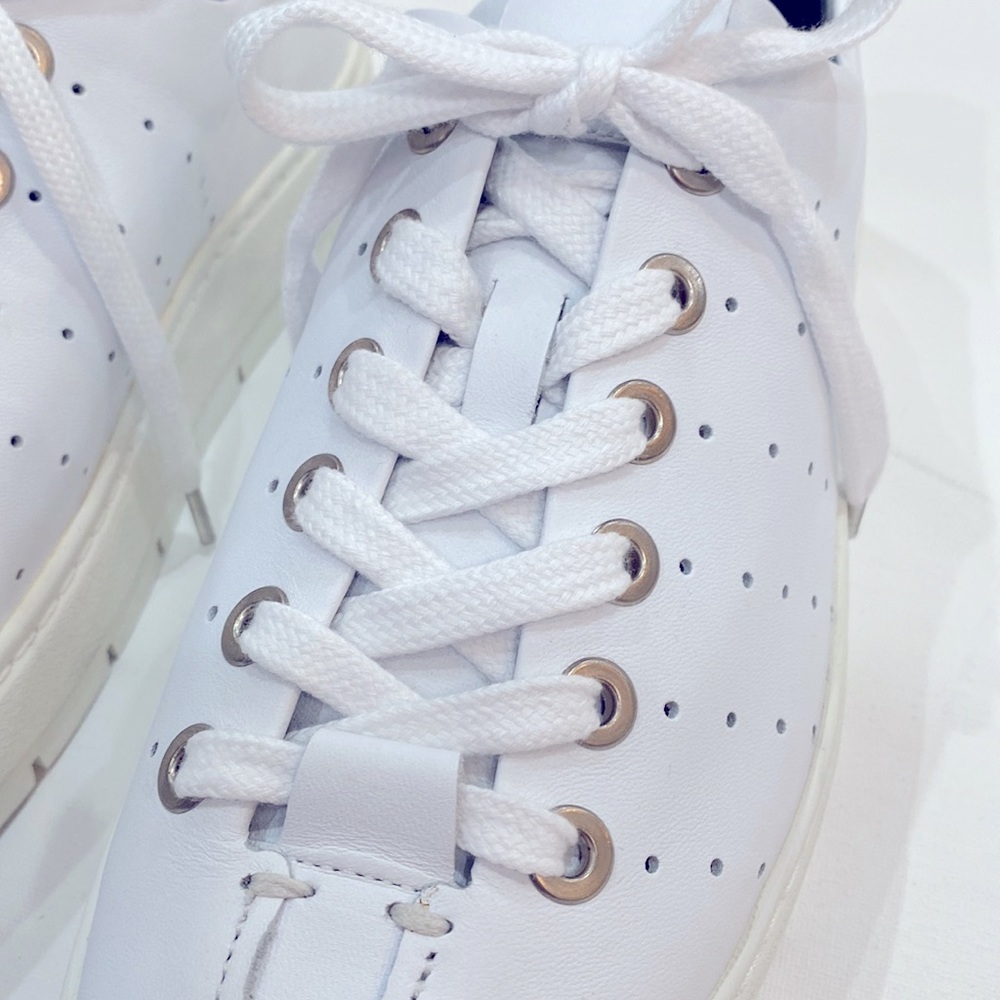 rag & bone Classic White Lace-Up Sneakers - Picture 7 of 15